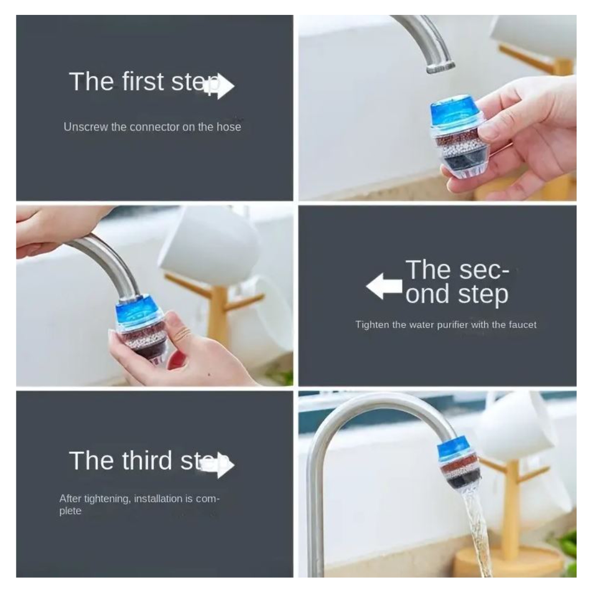 Miniatura 2 de Filtro grifo Purificador Agua 3 Niveles